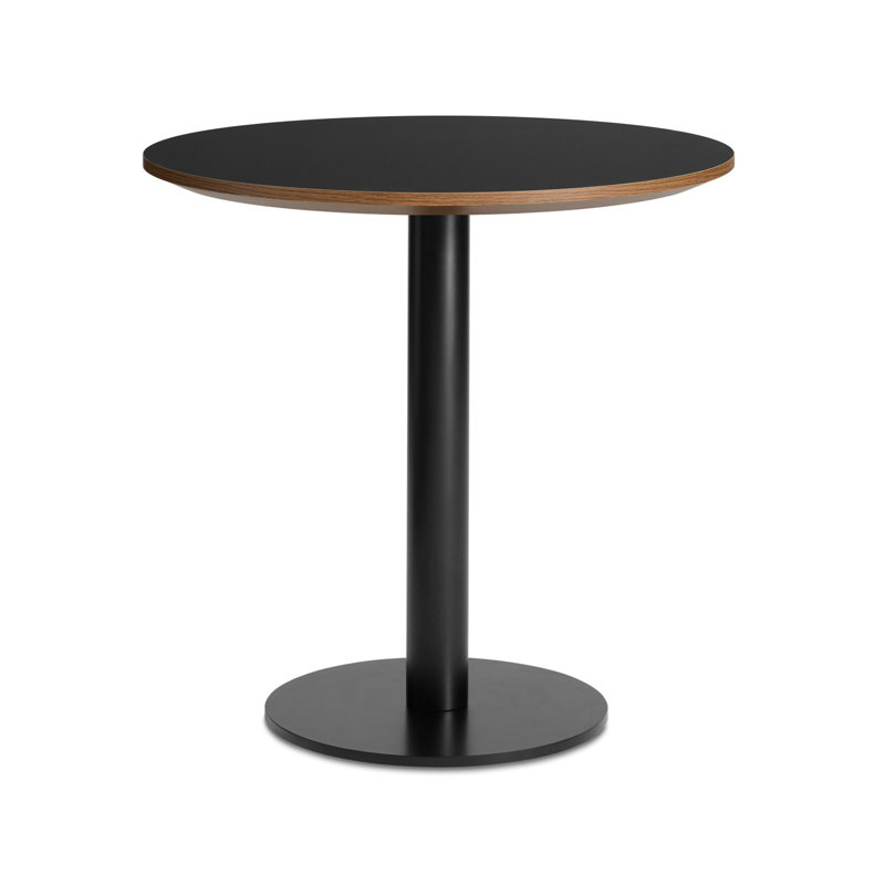Table de salle à manger Easy Easy, Noir mat, H 29 po x l 30 po x L 30 po, Stratifié noir