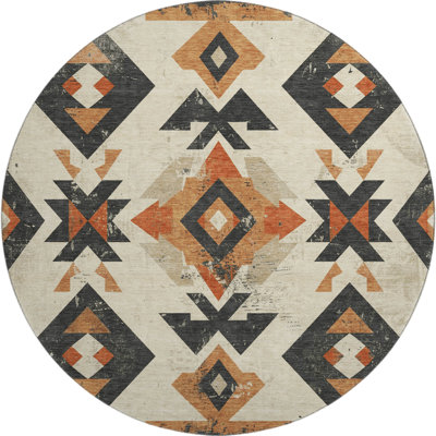 Premium Machine Washable Fairwood AMF1882 Aztec Rug