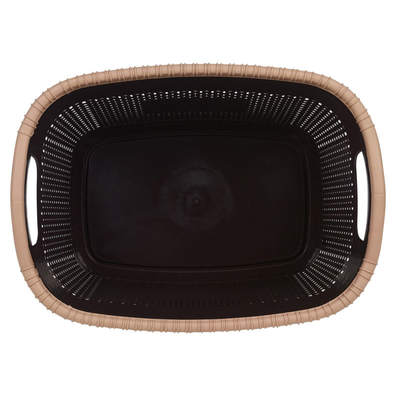 Rebrilliant Plastic Decorative Basket, Brown
