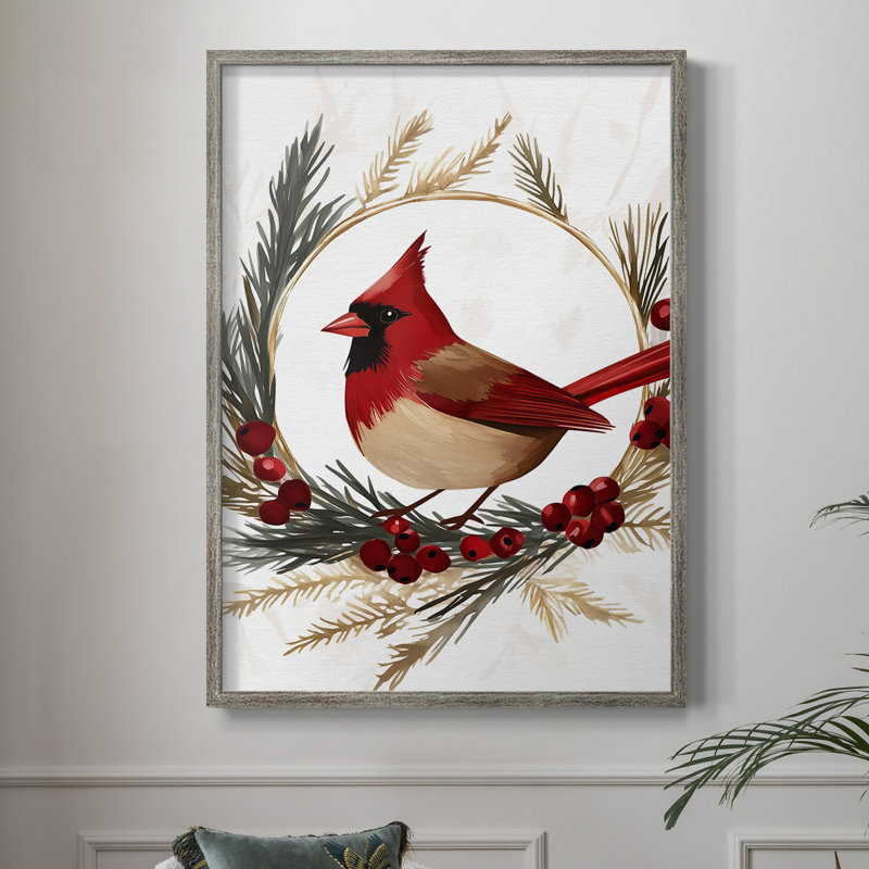 «Christmas Holiday Art» CML XXXII, reproduction d'art encadrée - bois massif XMA171762, H 21 po x l 17 po