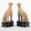 Pair Whippet Figurine