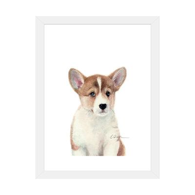 " Corgi Puppy " by Watercolor Luv