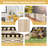 61.5'' W x 60'' H 4 - Panel Folding Room Divider