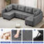 Fabric Corner Sofa -1136119379