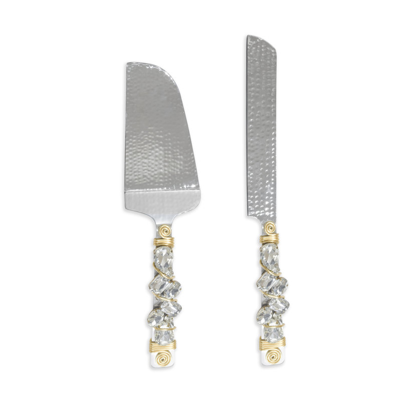 Deris 2 Piece Stainless Steel Cake Serving Set