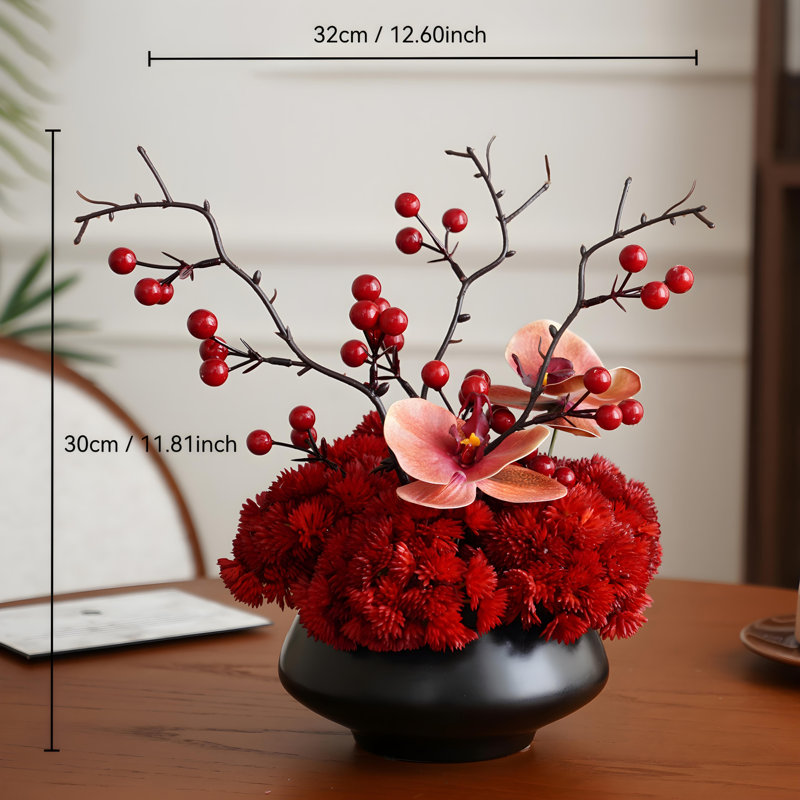 Ornements de fleurs simulées