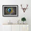 Delicate Peacock Feather - Picture Frame Graphic Art Print on MDF-56708919-56708918