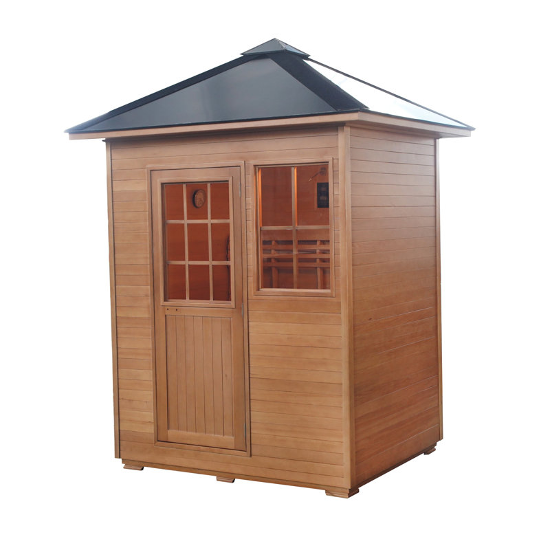SunRay Saunas 3 - Person Bluetooth Compatible Traditional Steam Sauna
