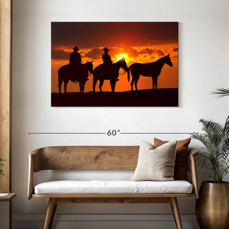Cowboys de Lelar Country, H 30 po x l 45 po