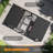 20 Ft. W x 10 Ft. D Outdoor Louvered Pergola Metal Pergola With Adjustable Roof-122513652