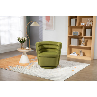 Fauteuil demi-tonneau pivotant Burrier Modern