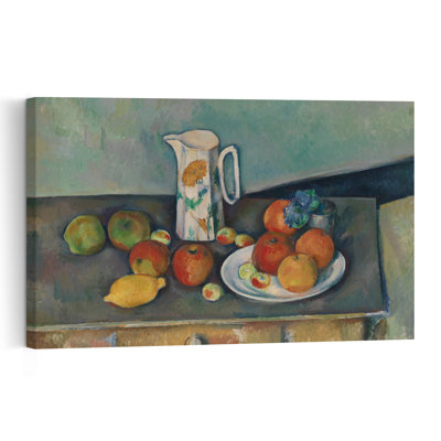 Nature morte, vers 1890, estampe murale abstraite contemporaine représentant des fleurs et des fruits
