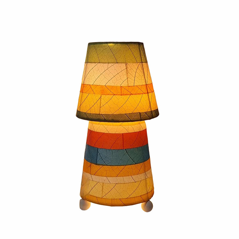  Striped Tapered Table Lamp Multi, Multi