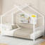 Lit plateforme simple en métal, blanc