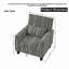 Fauteuil d'appoint rembourré l 32,4 po-950829907