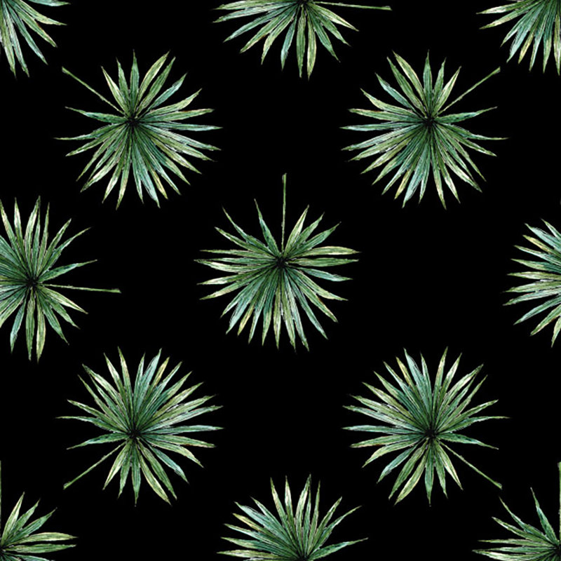 Tissu antilles, Noir / Vert