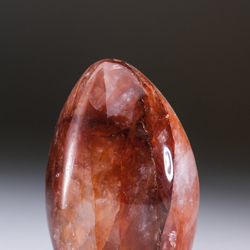 Polished Strawberry Quartz Freeform from Madagascar