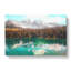 Mountain View Reflection - Wrapped Canvas Painting-55310781