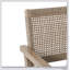 Ensemble de 2 fauteuils club durables en osier et bois d'acacia pour un siège de patio confortable et élégant