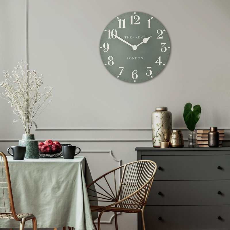 Arabic Wall Clock, 30cm H x 30cm W x 5cm D, Seagrass