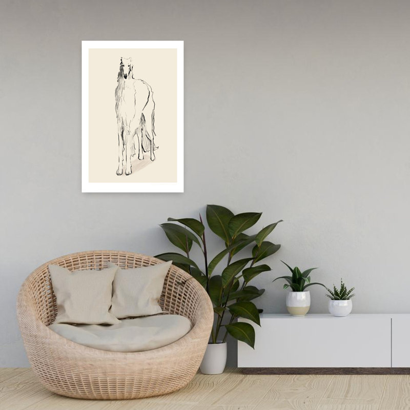 Art contemporain Art cheval contemporain, H 24 po x l 16 po