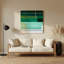 Art mural rigide en métal vert 50-1492698566