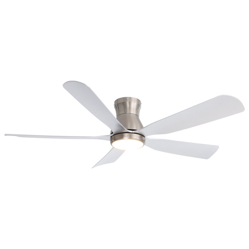 52" Flush Mount Ceiling Fan with Light and Remote