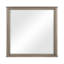 Miroir de coiffeuse Dely, cadre en placage de chêne gris clair, 40 x 41