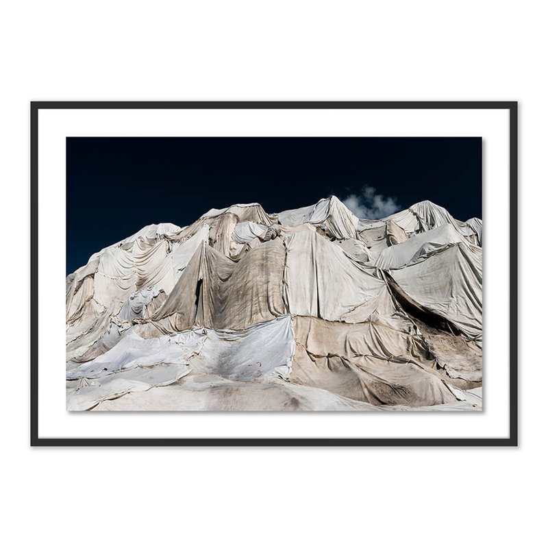 Behind The Cold Veil II Print by Michael Schauer, Black, 34" H x 48" W x 2.5" D