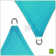 ColorTree Customizable Right Triangle Sun Shade Sail - Durable & UV-Resistant