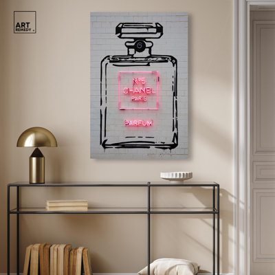 «Parisian Perfume Canvas Fashion», art mural 