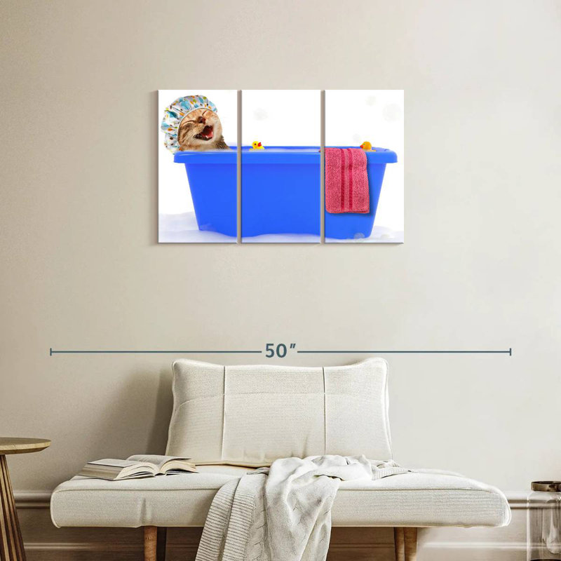 Ketti Tabby Cat Bubble Bath, 20" H x 33" W