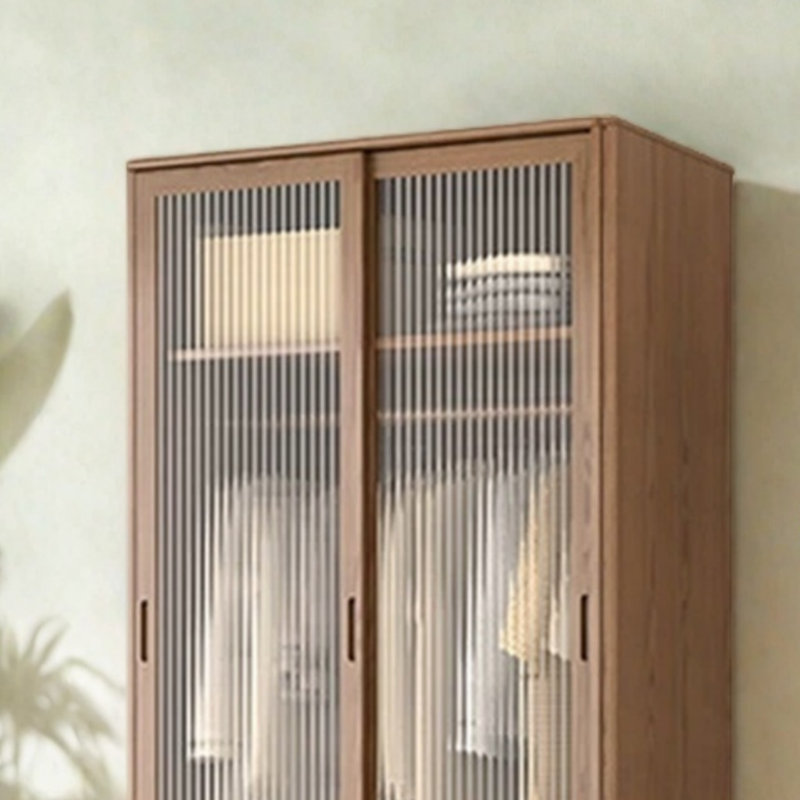 Simple Classic Diverse Wardrobe, Walnut