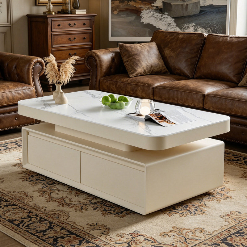 Riser, Blanc / gris clair, H 17,71 po x L 59,05 po x l 31,49 po
