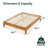 Aristia Solid Wood Low Profile Bed-92064834