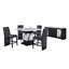 Chaise 2 pièces MIRIAM NOIR, 2 pièces