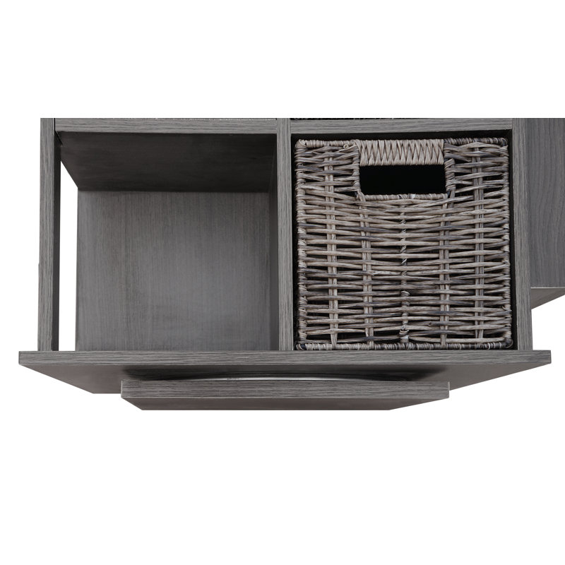 Arlene 3 - Drawer End Table, Grey Wash