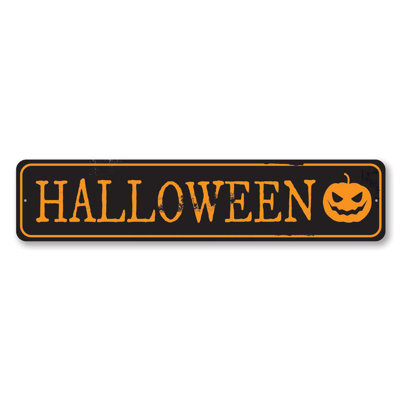 Halloween Spirit Metal Sign