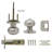 Privacy Door Knobs with Round Rosette, Keyless Lock-43668777