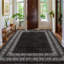 Tapis de salon moderne à motif de tapis antidérapant noir moderne et antidérapant - Tapis de couloir pour entrée et salon-129775869-129913330