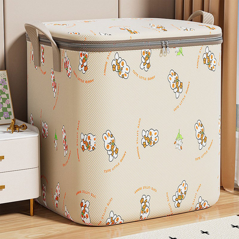  Oversized Storage Bins with Lids & Reinforced Handles, Heavy Duty Closet Organizers and Storage, Foldable Clothes Storage Bags, Storage Containers for Blanket, Comforter, Pillow, Bedding