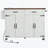 53.5''Farmhouse Kitchen Island With Power Outlet, Kitchen Storage Island With Drop Leaf, Spice Rack And Drawer-1176948164