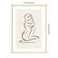 «Nude Lady Line Dessin I», reproduction d'art encadrée-350514999