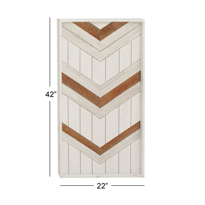 Décoration murale en métal/bois