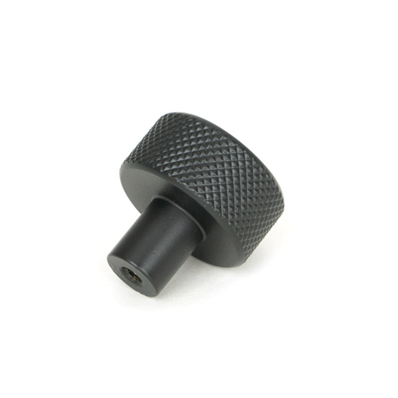 Round Knob, 2.5 cm, Matt Black