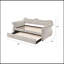 Lit de jour en lin avec couchette (simple)-1653986945