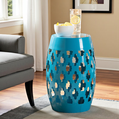 Indigo Metal Outdoor Side Table