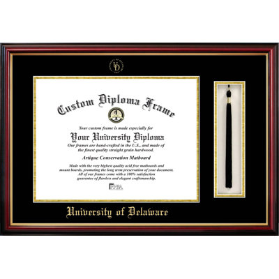 NCAA Deleware Blue Hens Tassel Box and Diploma Frame