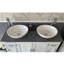 Bussard 1230mm Double Bathroom Vanity with Vessel Stone Basin-915743798
