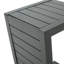 Table de patio grise - aluminium, eau extérieure et design attrayant